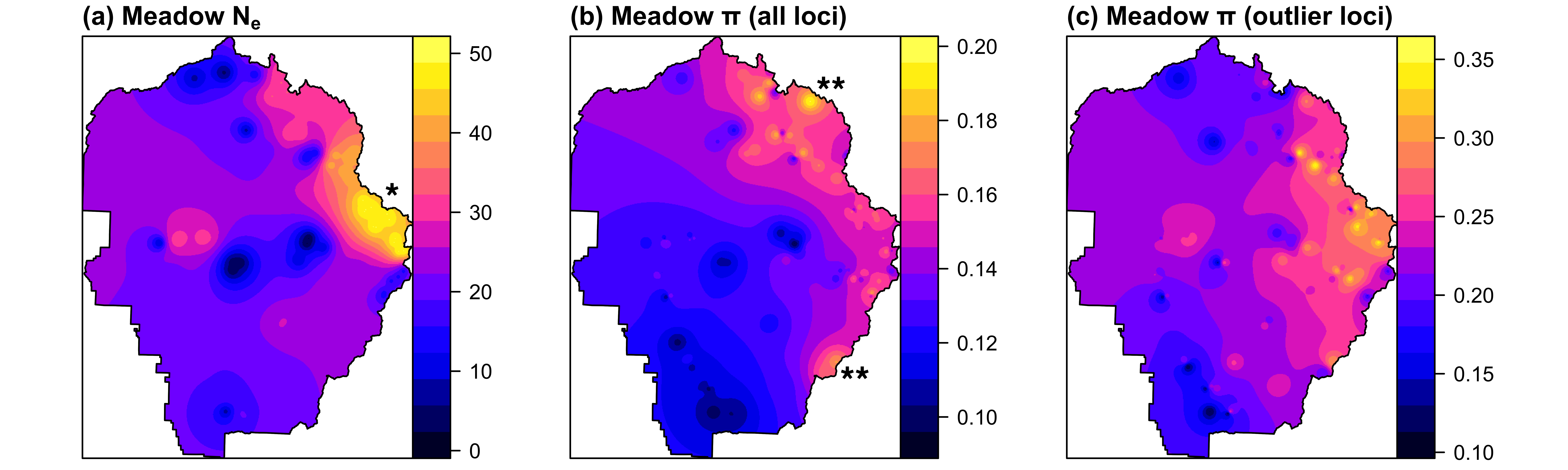 Current genomic diversity across Yosemite toad populations